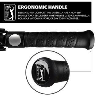 PGA Tour Windproof Double Canopy 62" dáždnik, čierna