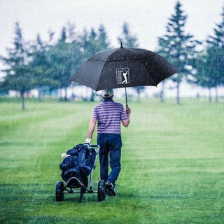 PGA Tour Windproof Double Canopy 62" dáždnik, čierna