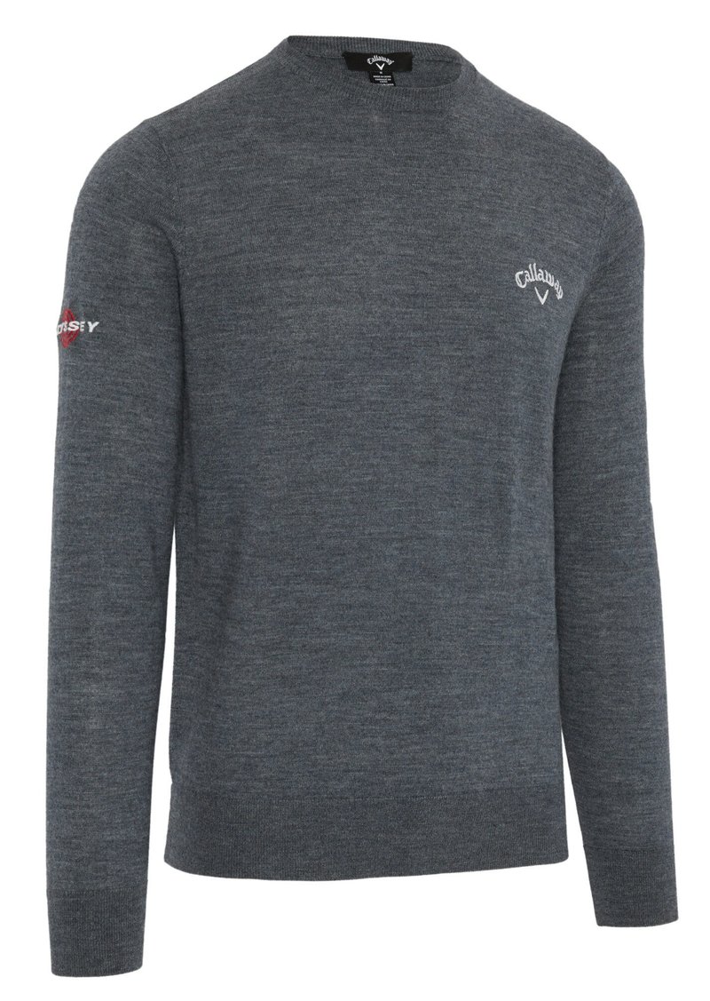 Callaway Crew Neck Merino Mix pánsky sveter, steel heather
