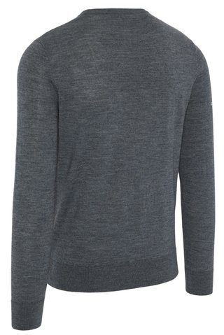 Callaway Crew Neck Merino Mix pánsky sveter, steel heather