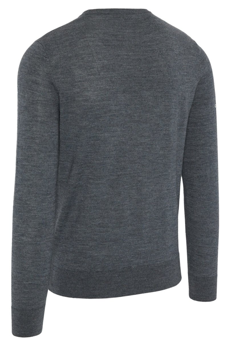 Callaway Crew Neck Merino Mix pánsky sveter, steel heather