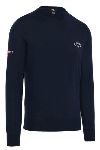 Callaway Crew Neck Merino Mix pánsky sveter, navy blue