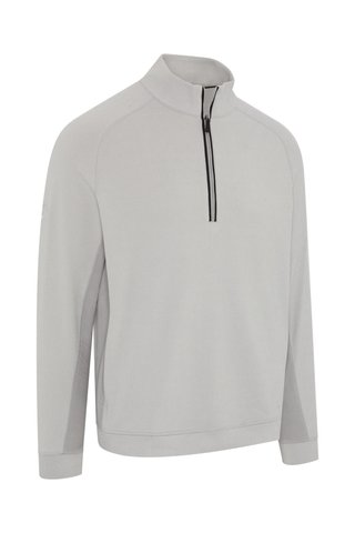 Callaway Brushed Rib 1/4 Zip pánska mikina, concrete