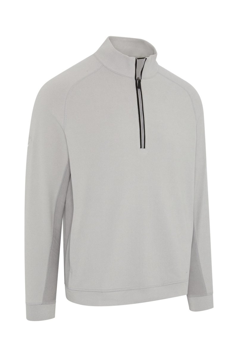 Callaway Brushed Rib 1/4 Zip pánska mikina, concrete