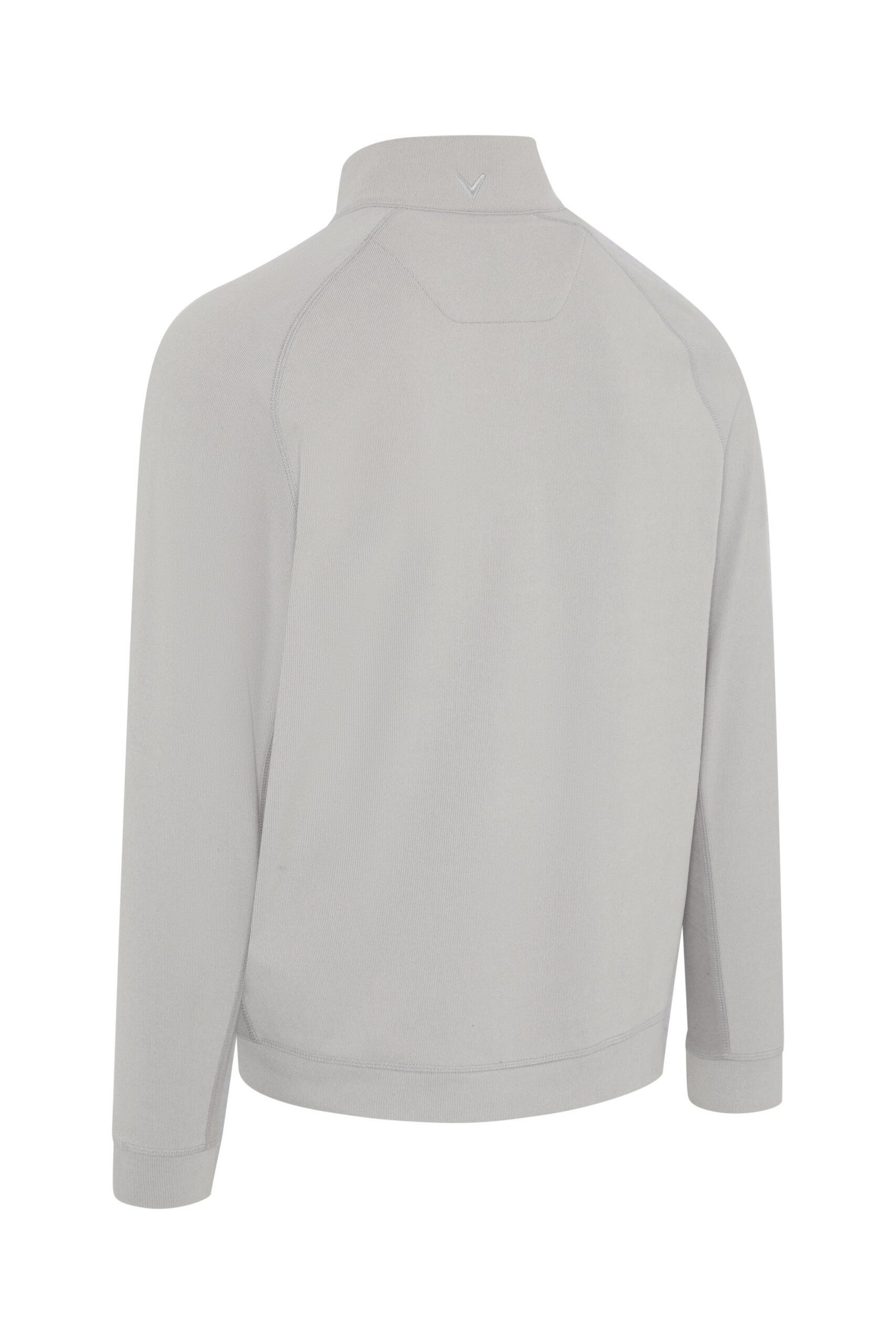 Callaway Brushed Rib 1/4 Zip pánska mikina, concrete