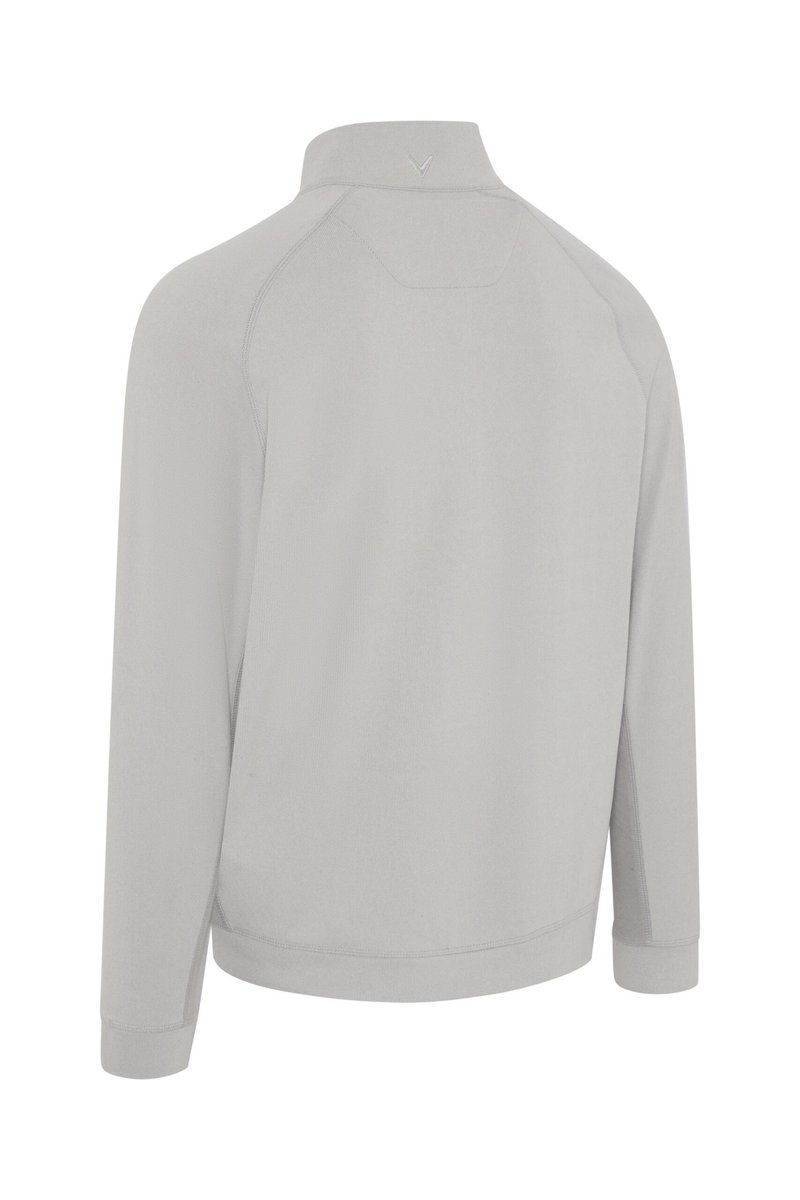 Callaway Brushed Rib 1/4 Zip pánska mikina, concrete
