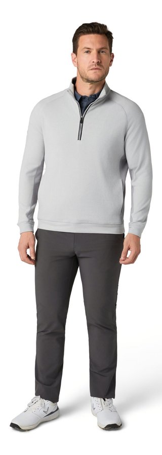 Callaway Brushed Rib 1/4 Zip pánska mikina, concrete
