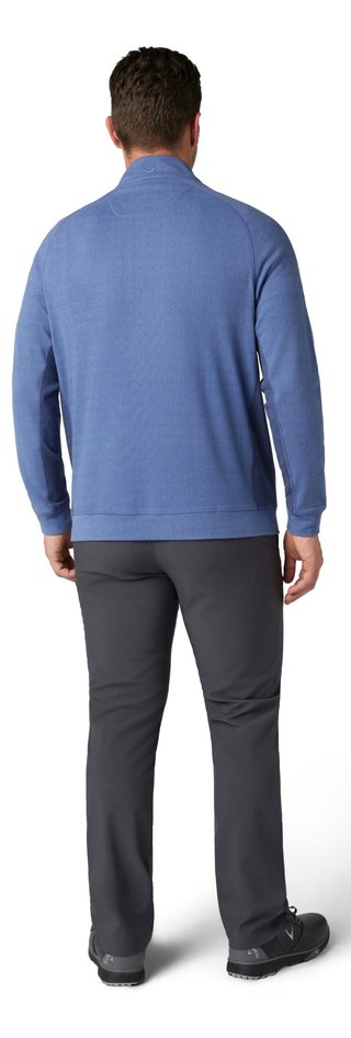 Callaway Brushed Rib 1/4 Zip pánska mikina, peacoat heather
