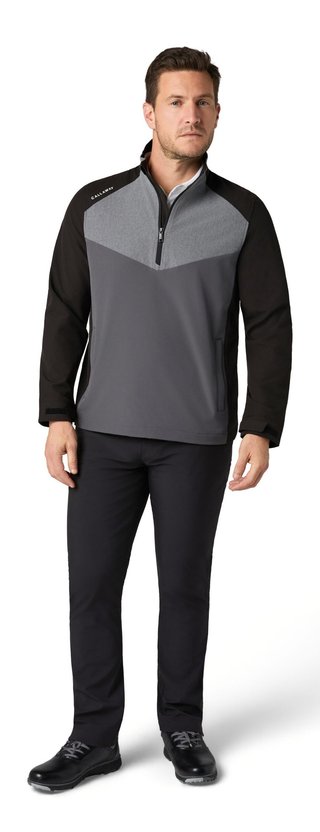 Callaway 1/2 Zip Wind pánska bunda do vetra, caviar