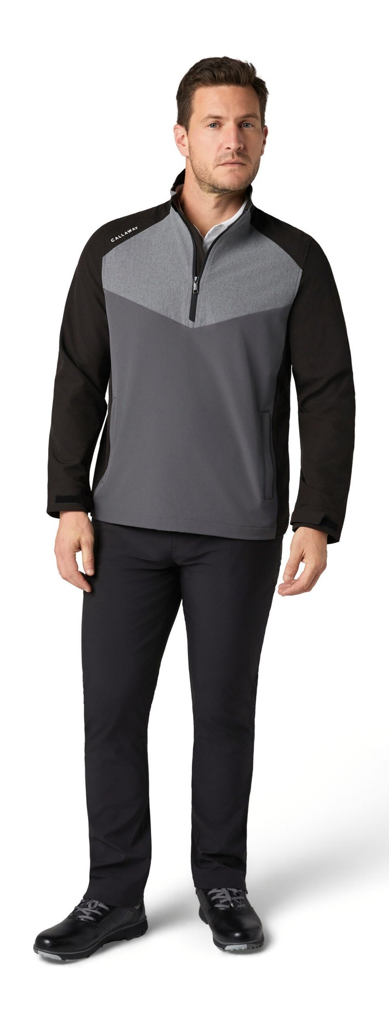 Callaway 1/2 Zip Wind pánska bunda do vetra, caviar