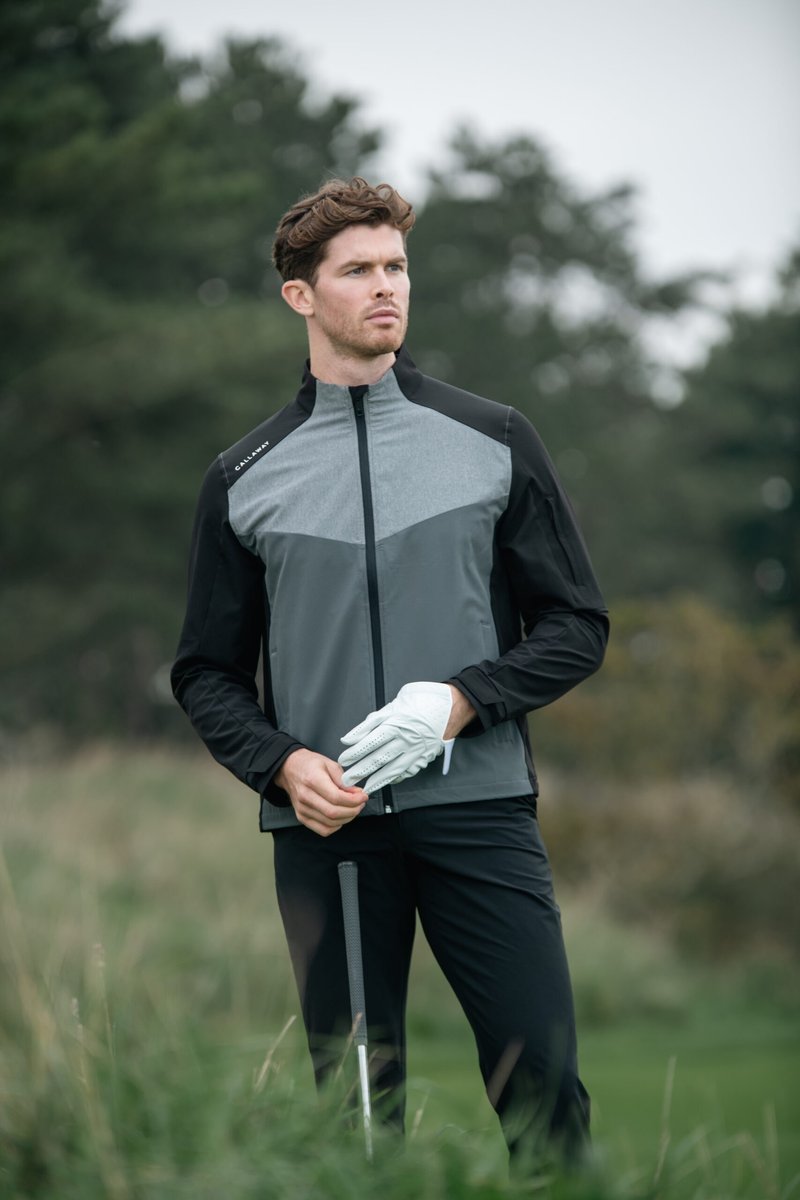 Callaway 1/2 Zip Wind pánska bunda do vetra, caviar