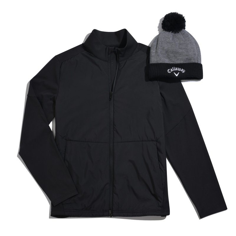 Callaway Mixed Media Full Zip pánska bunda, caviar