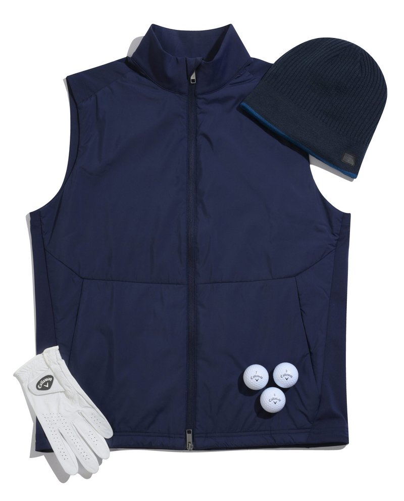 Callaway Mixed Media pánska vesta, peacoat