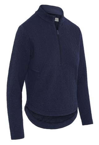 Callaway 1/2 Zip Quilted Knit dámska mikina, peacoat