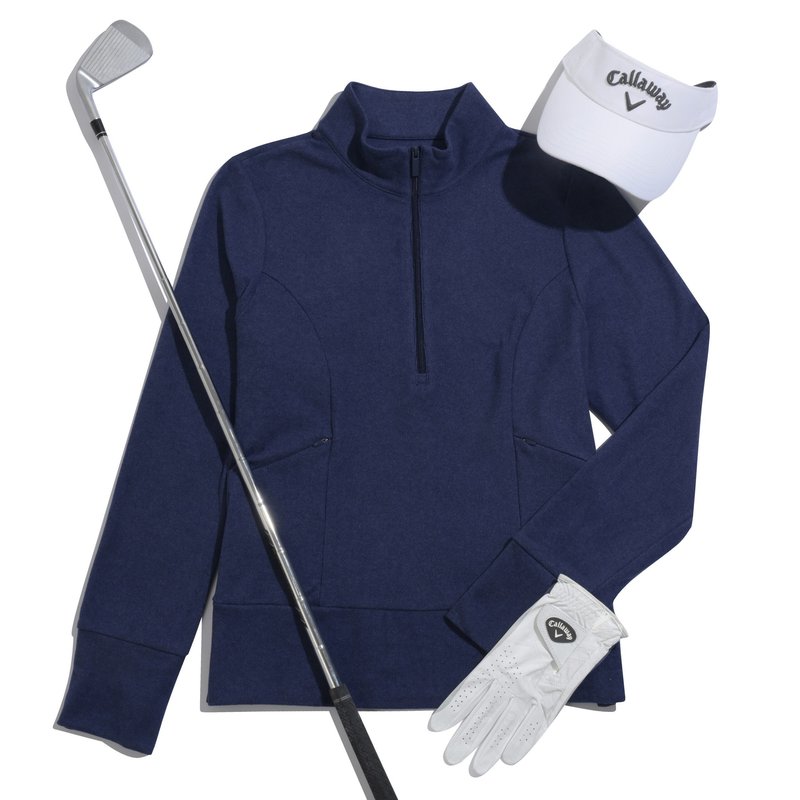 Callaway 1/2 Zip Soft Touch dámska mikina, peacoat