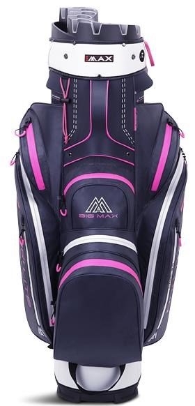 Big Max Dri Lite Silencio 2 Organizer cart bag, steel blue/strieborný/fuchsia