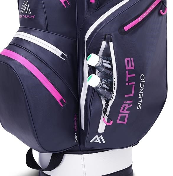 Big Max Dri Lite Silencio 2 Organizer cart bag, steel blue/strieborný/fuchsia