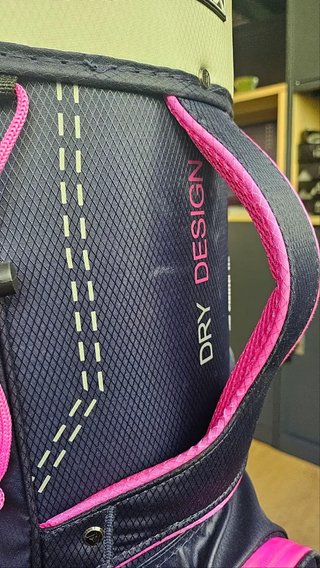 Big Max Dri Lite Silencio 2 Organizer cart bag, steel blue/strieborný/fuchsia