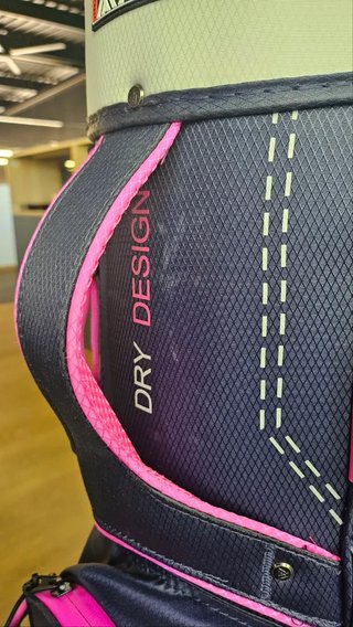 Big Max Dri Lite Silencio 2 Organizer cart bag, steel blue/strieborný/fuchsia