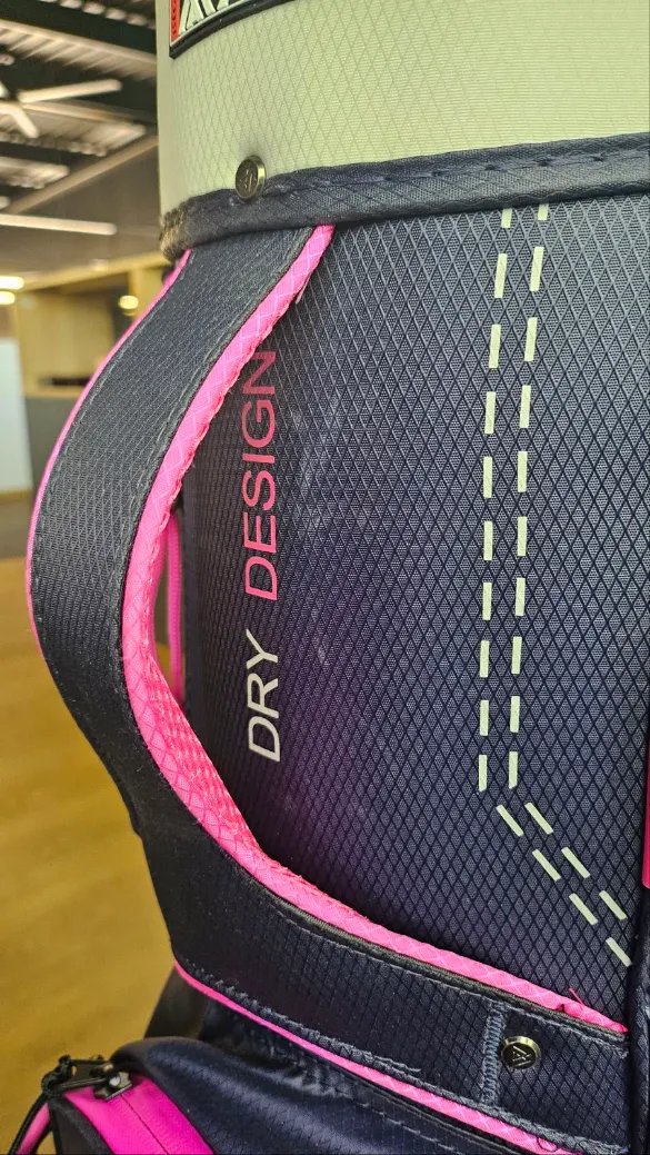 Big Max Dri Lite Silencio 2 Organizer cart bag, steel blue/strieborný/fuchsia
