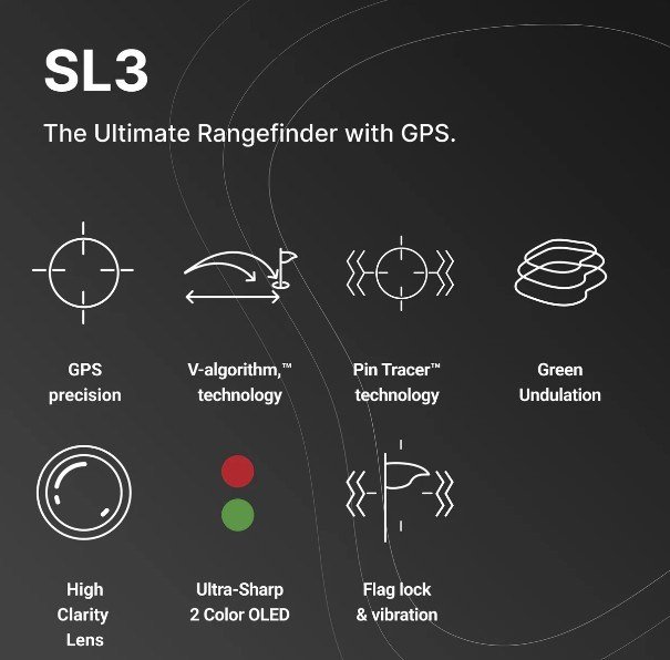 Voice Caddie SL3 GPS & Rangefinder laserový dálkoměr