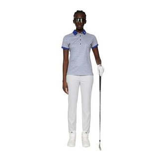 J.Lindeberg Tour Tech Print dámske polo, tour geo moonbeam