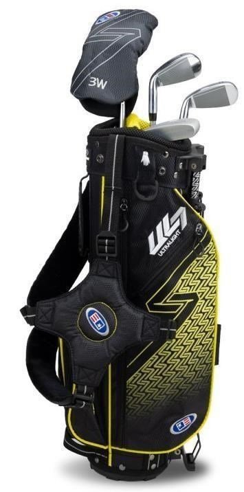 U.S. Kids Golf UL7-42 (107cm) W25 juniorský golfový set so stand bagom, čierno/žltý