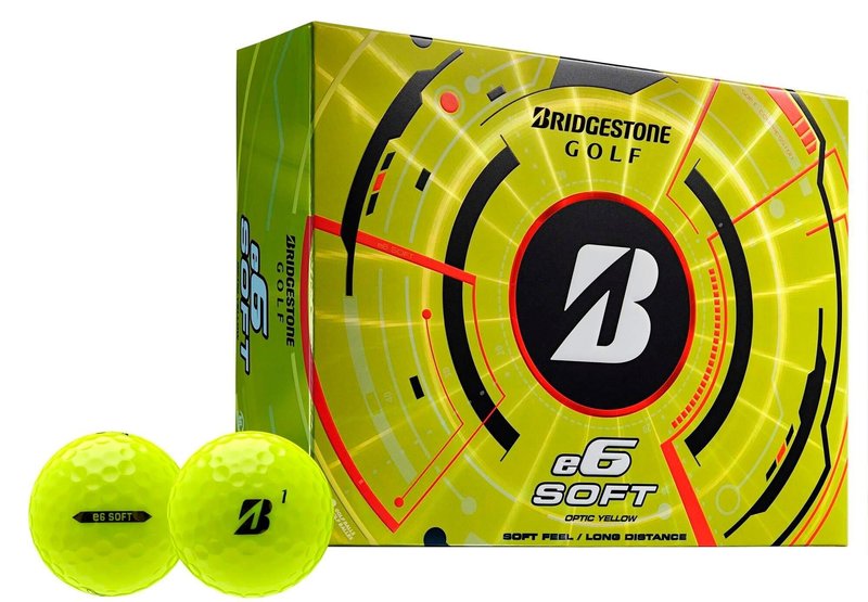 Bridgestone e6 Soft golfové loptičky 2025, žlté