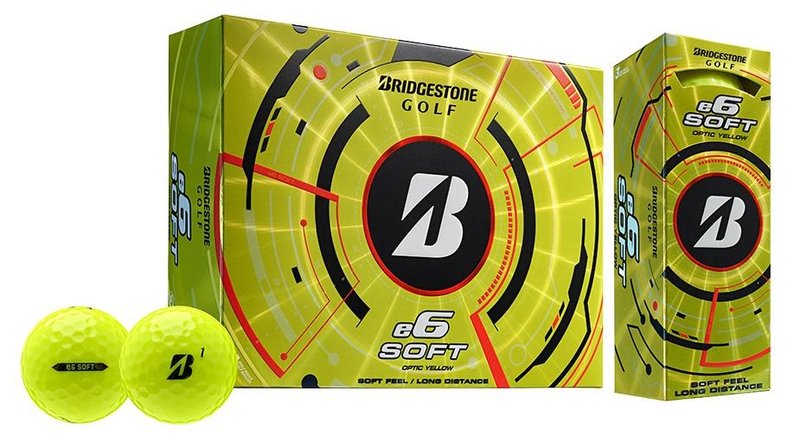 Bridgestone e6 Soft golfové loptičky 2025, žlté