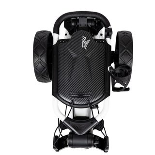 Axglo TriLite T-Flash carbon decor manuálny vozík, bielo/čierny