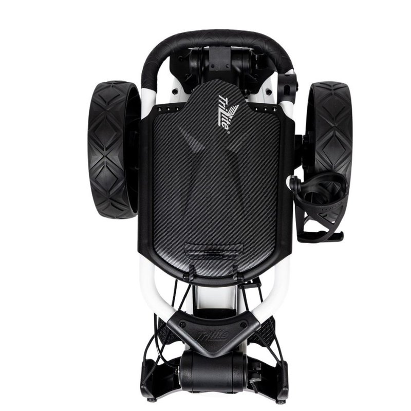 Axglo TriLite T-Flash carbon decor manuálny vozík, bielo/čierny