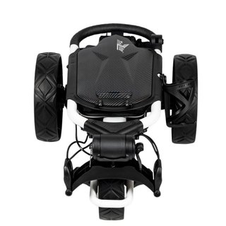 Axglo TriLite T-Flash carbon decor manuálny vozík, bielo/čierny