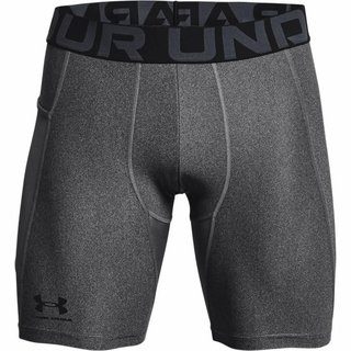 Under Armour HeatGear Shorts pánske kompresné boxerky, carbon heather/black