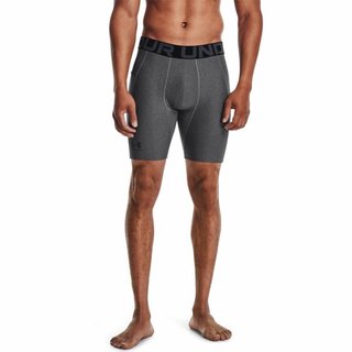 Under Armour HeatGear Shorts pánske kompresné boxerky, carbon heather/black