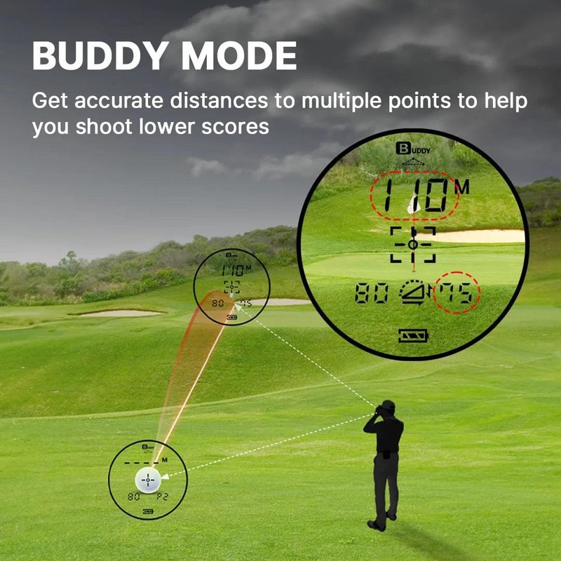 Golf Buddy 2S PRO laserový diaľkomer