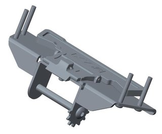 Big Max SPARE PART - Big Max Front Wheel Folding Mechanism for Blade IP/IP2, čierna