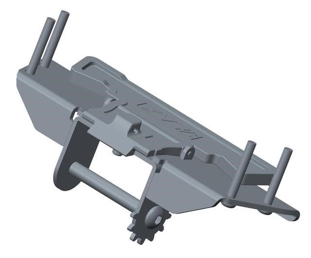 Big Max SPARE PART - Big Max Front Wheel Folding Mechanism for Blade IP/IP2, čierna