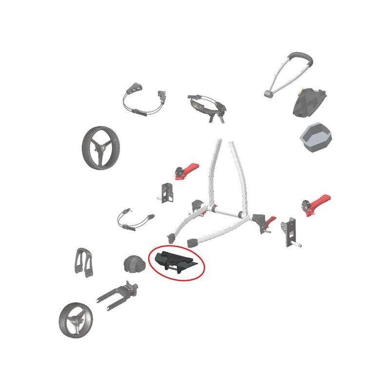 Big Max SPARE PART - Big Max Front Wheel Folding Mechanism for Blade IP/IP2, čierna