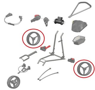 Big Max SPARE PART - Big Max Rear wheel (1PC), zelená