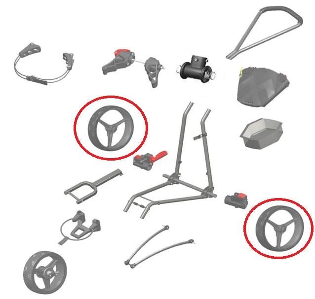 Big Max SPARE PART - Big Max Rear wheel (1PC), zelená