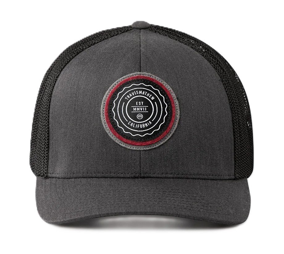 Travis Mathew The Patch pánska kšiltovka, heather grey pinstripe