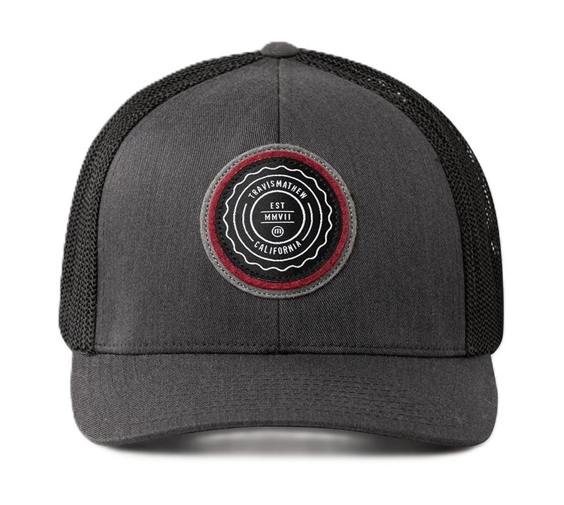 Travis Mathew The Patch pánska kšiltovka, heather grey pinstripe