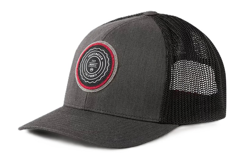 Travis Mathew The Patch pánska kšiltovka, heather grey pinstripe