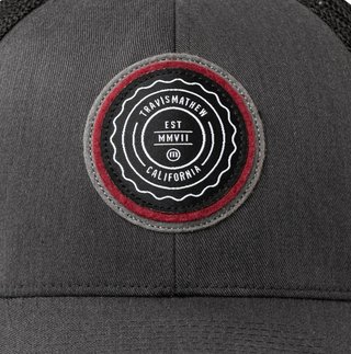 Travis Mathew The Patch pánska kšiltovka, heather grey pinstripe