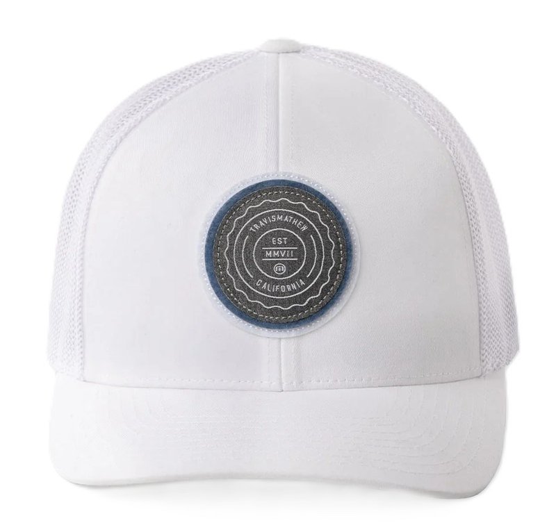 Travis Mathew The Patch pánska kšiltovka, biela