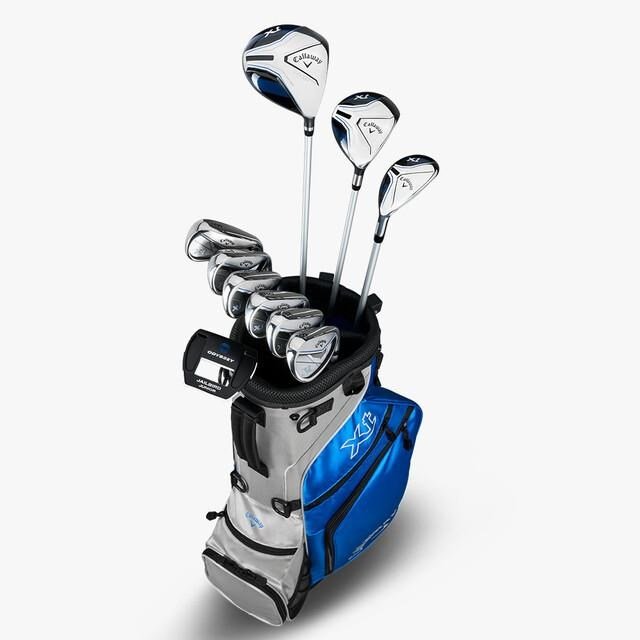 Callaway XT 26 11PC juniorský golfový set, grafit, + stand bag, modrý/biely