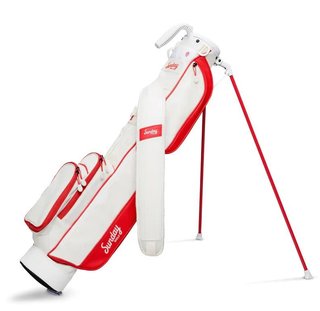 Sunday Golf Loma pencil bag, červená/off white