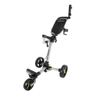 Axglo V1 manuálny golfový vozík, strieborný/zelený