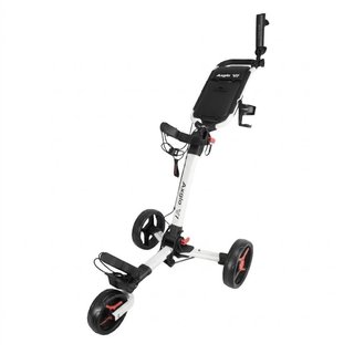 Axglo V1 manuálny golfový vozík, bielo/červený