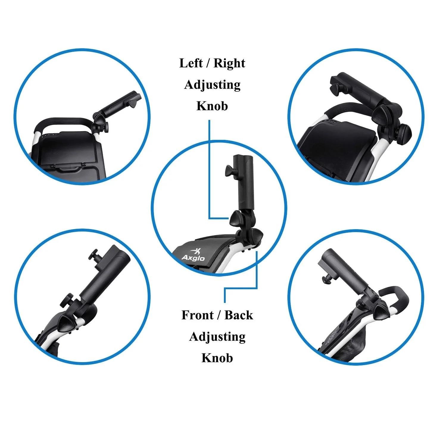 Axglo Adjustable Umbrella Holder príslušenstvo k vozíku, čierne